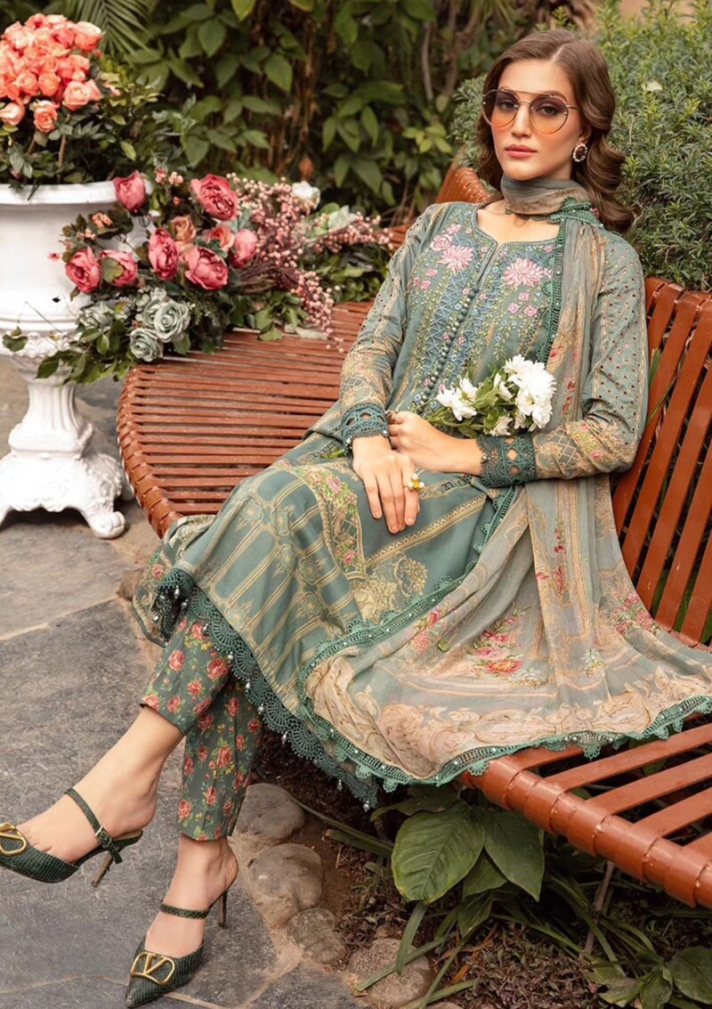 product Maria B M Prints Mm24-4 B Lawn Collection 24