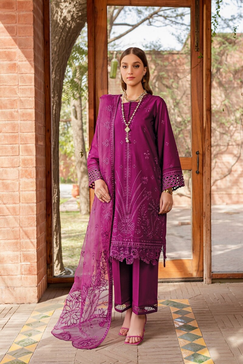 Farasha Viola Embroidered Lawn Ss 24