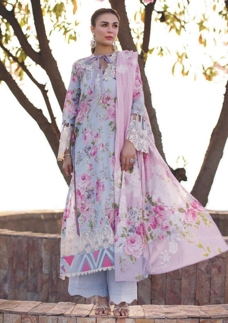 Elaf Premium Print Chikankari Epc24 04 B Glaciella Lawn Collection