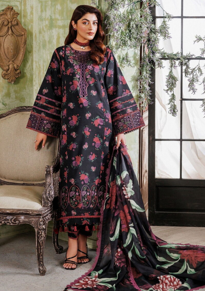 Alizeh Maahi Vol 2 Embroidered Printed AF 7012 Nuha Lawn Collection 24