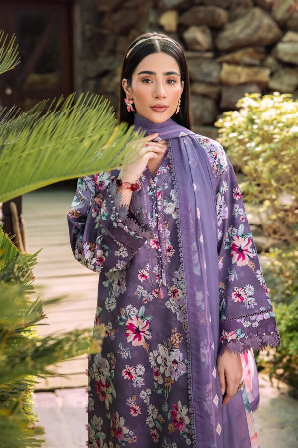 Alizeh Af-Pl-6012-Indigo Sheen Printed Lawn Collection 2024