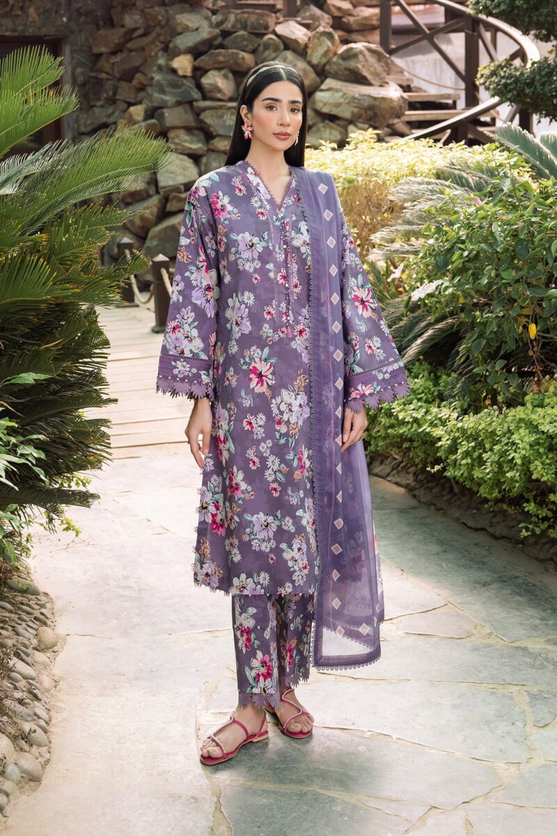 Alizeh Af-Pl-6012-Indigo Sheen Printed Lawn Collection 2024