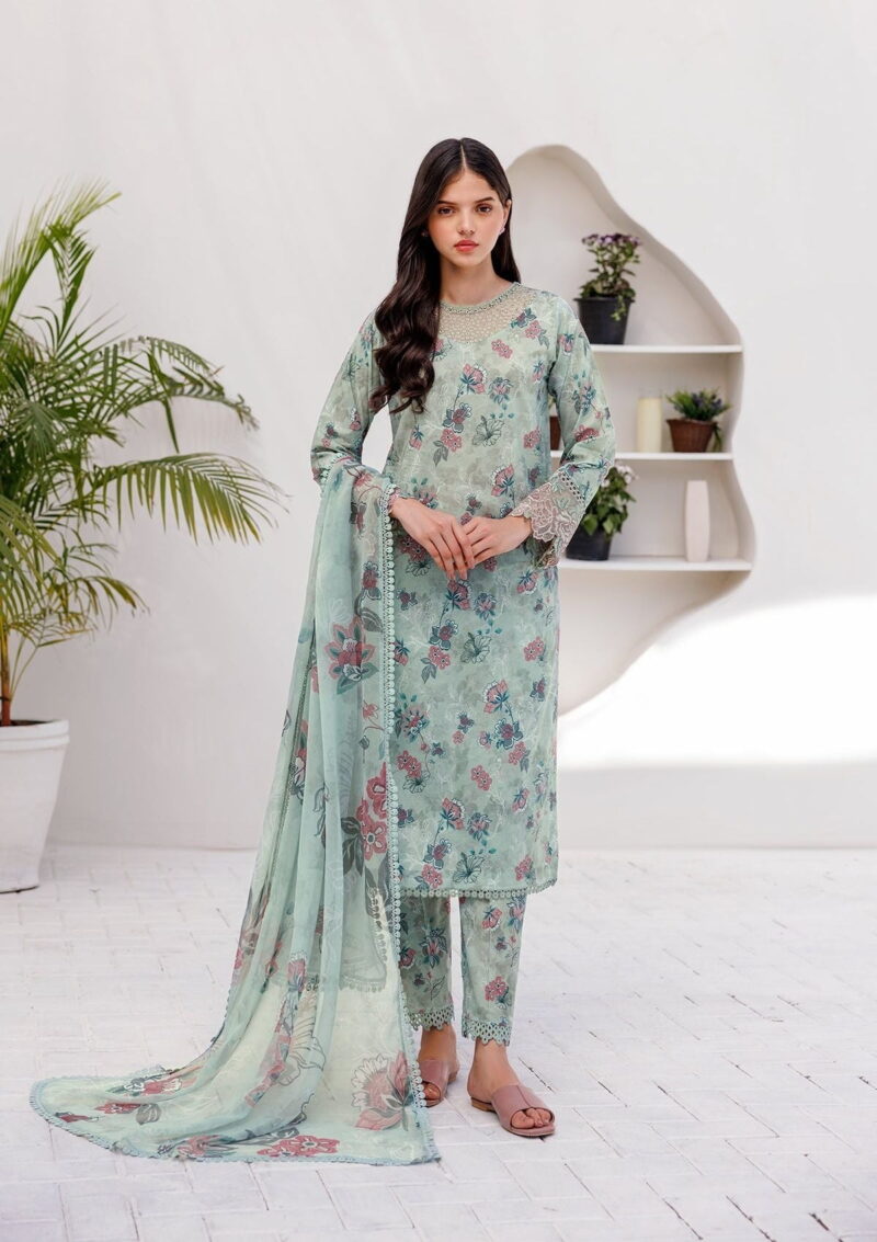 Farasha Printed Essentials Pastel Gleam Lawn Collection