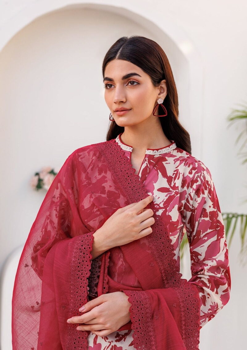 Farasha Printed Essentials Lush Berry Lawn Collection