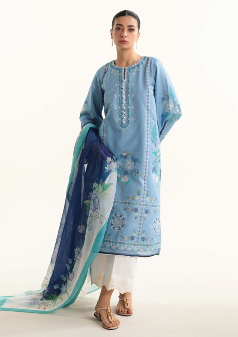 Zara Shahjahan Coco Volume II CZV2 1B DAHLIA Lawn Collection 24