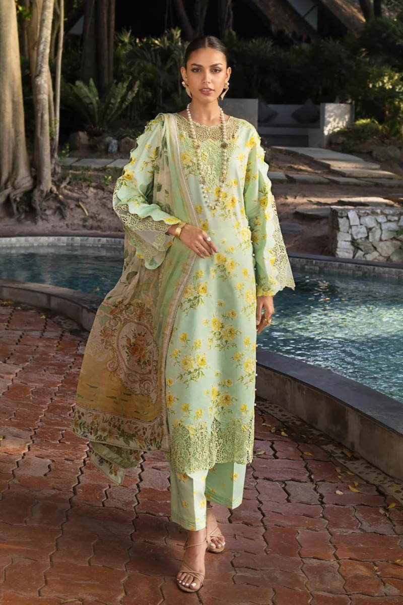 product Elaf Digital Printed Lawn Esl-06b Majestic Nova 3 Piece Suit Cultural Outfit 2024