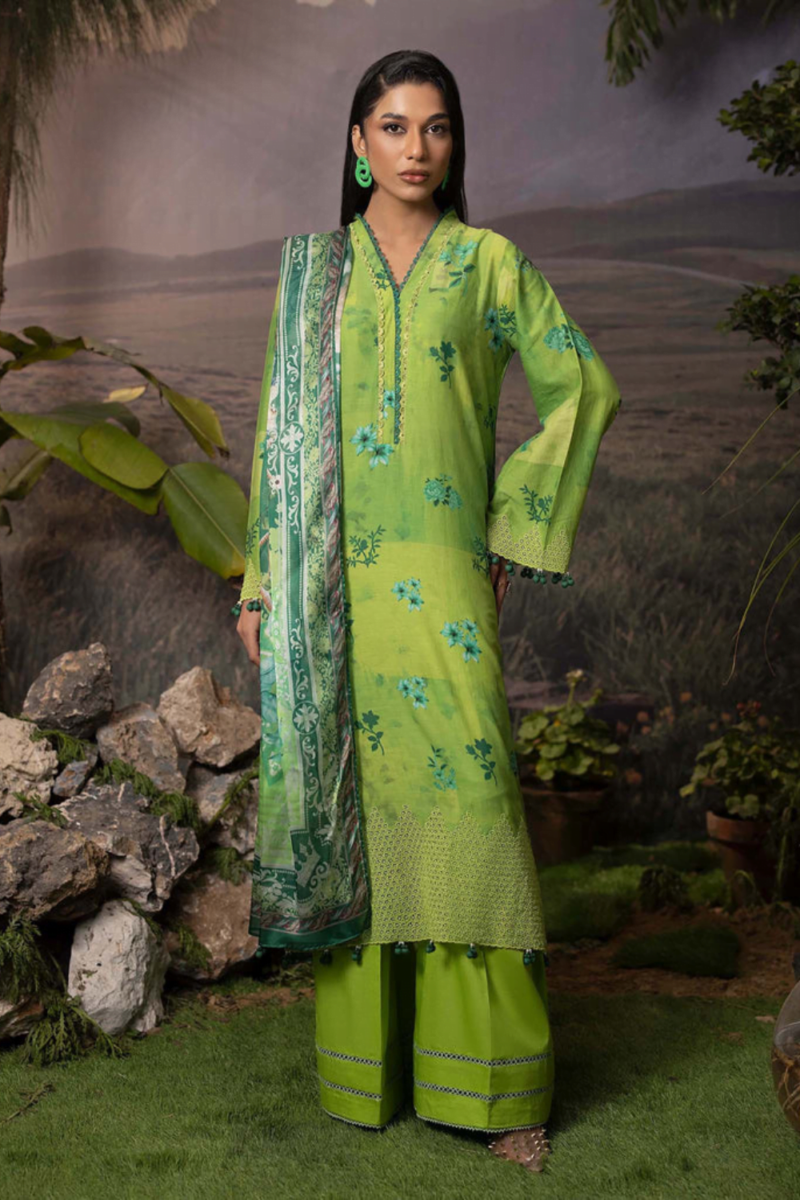 product Adan Libas Digital Printed & Embroidered Lawn 5747 3 Piece Suit Cultural Outfit 2024