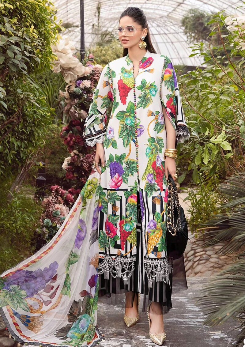 product Maria B M Prints Mm24-8 A Lawn Collection 24