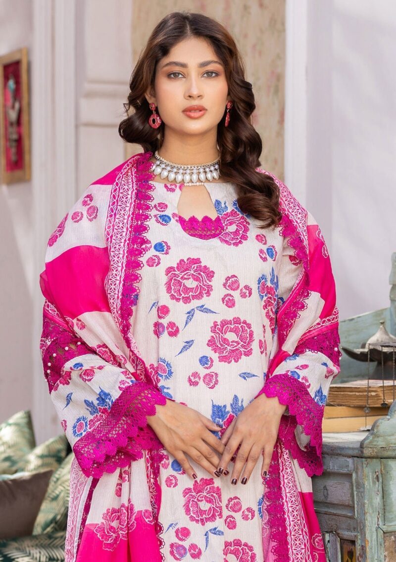 Humdum Rang E Noor Hrn 09 Lawn Collection