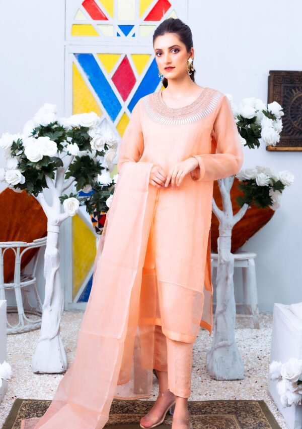 Psk Couture Bahar Peachy Puff Pret Collection 24