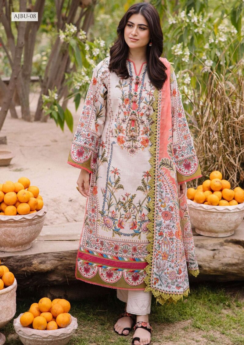 Asim Jofa Jp24 08 Prints Vol 2 Premium Lawn Collection