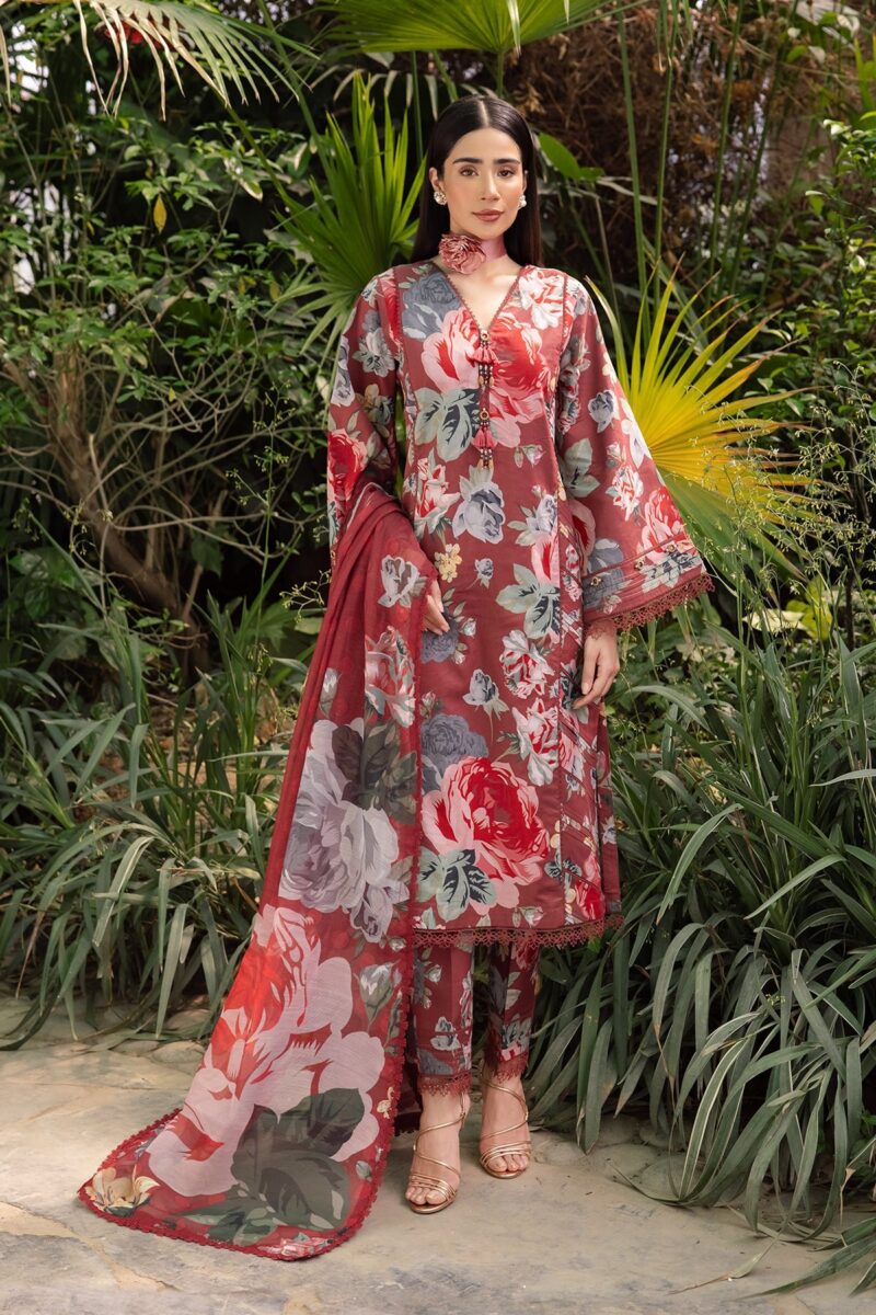 Alizeh Af-Pl-6017-Petunia Sheen Printed Lawn Collection 2024