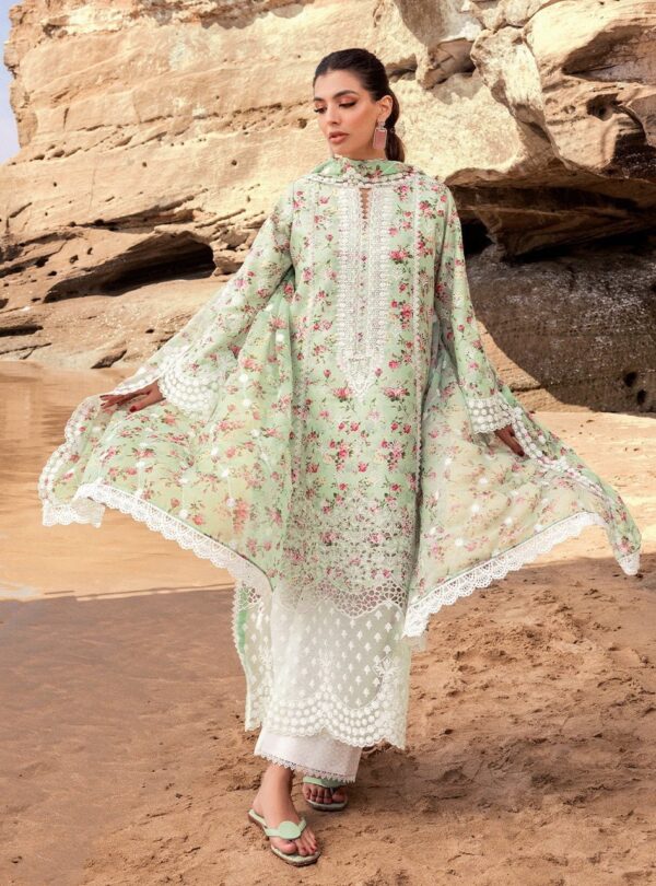 Zainab Chottani D-09A Esme Embroidered Chikankari Lawn 3Pc Suit Collection 2024