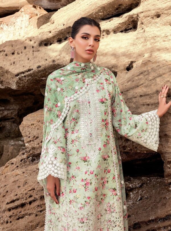 Zainab Chottani D-09A Esme Embroidered Chikankari Lawn 3Pc Suit Collection 2024