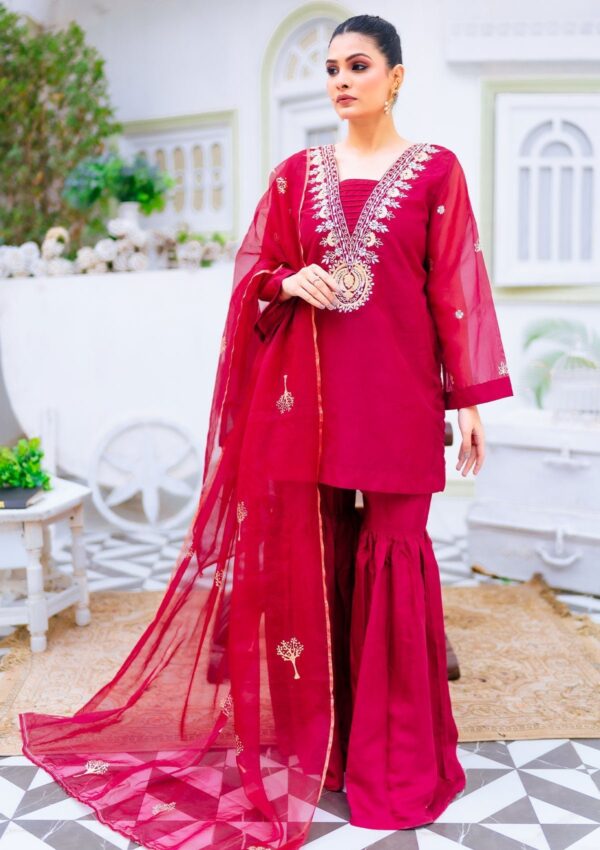 Psk Couture Qaus E Qaza Scarlet Pret Collection 24