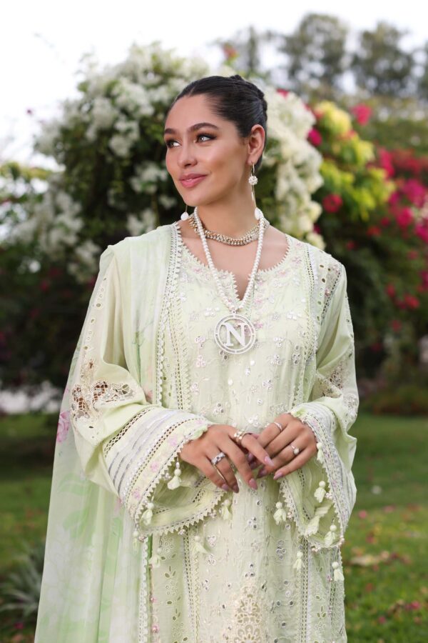 Noor D11-B Mint Schifli Luxury Chikankari Lawn 24