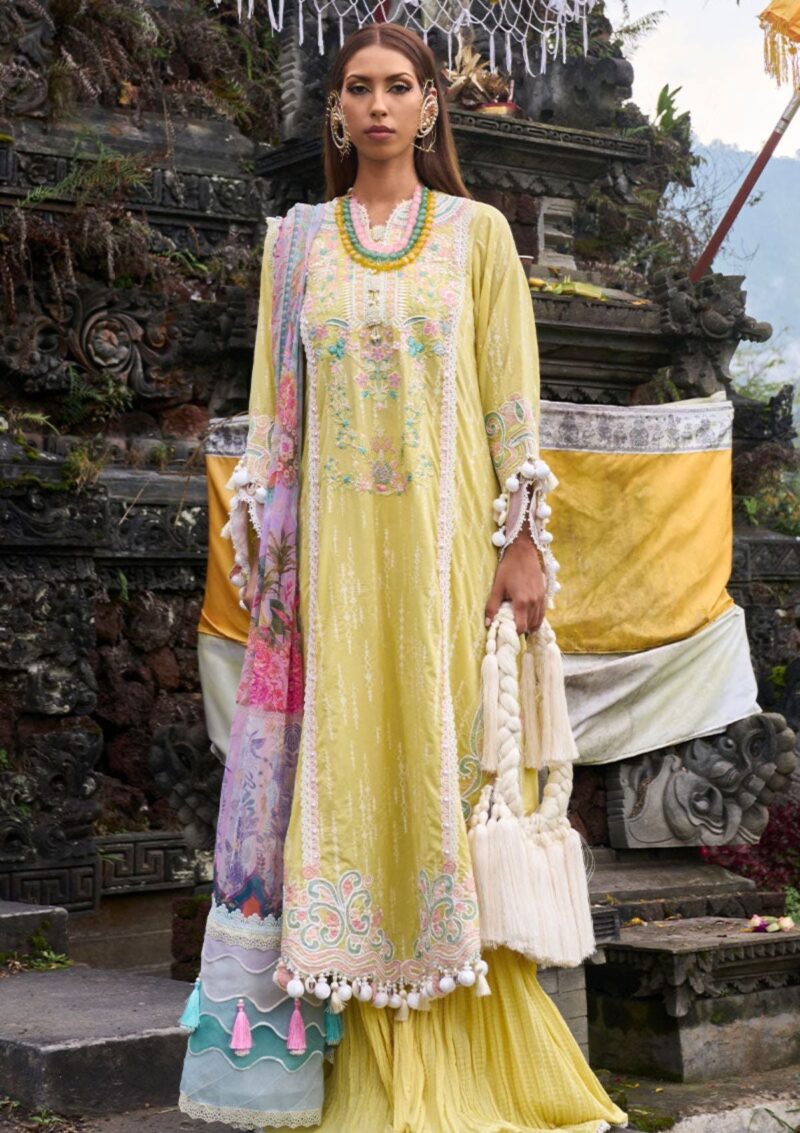 Ansab Jahangir Aj24 06 Marigold Zoha Premium Lawn Collection