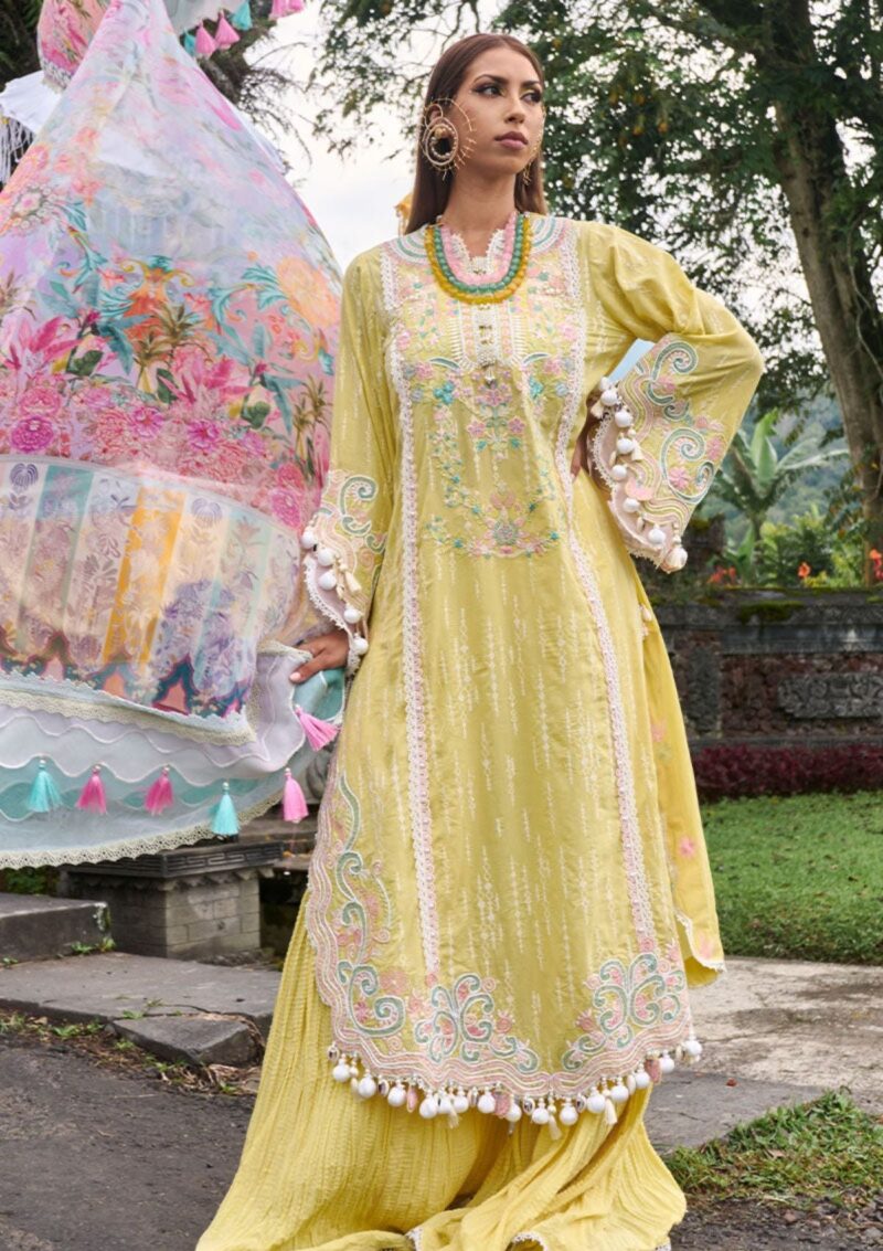 Ansab Jahangir Aj24 06 Marigold Zoha Premium Lawn Collection