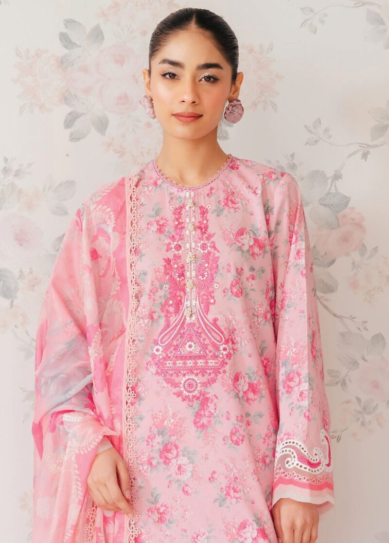 Afrozeh Al-24-V1-04 Floral Charm Embroidered Lawn Collection 2024