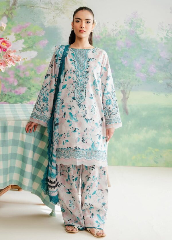 Afrozeh Al-24-V1-05 Floral Charm Embroidered Lawn Collection 2024