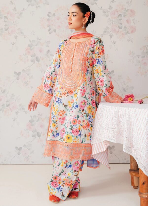 Afrozeh Al-24-V1-06 Floral Charm Embroidered Lawn Collection 2024