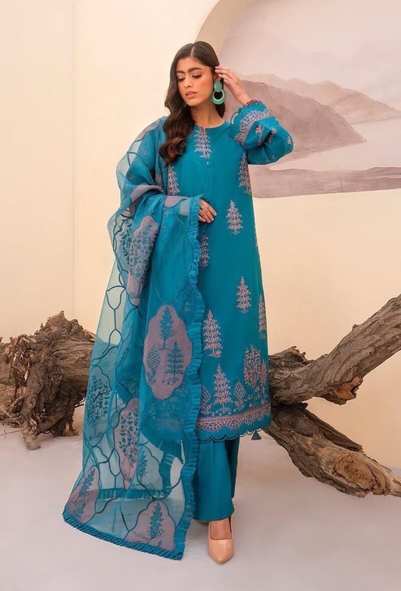 Humdum Al-07 Luxury Lawn 3pc Suit Collection 2024