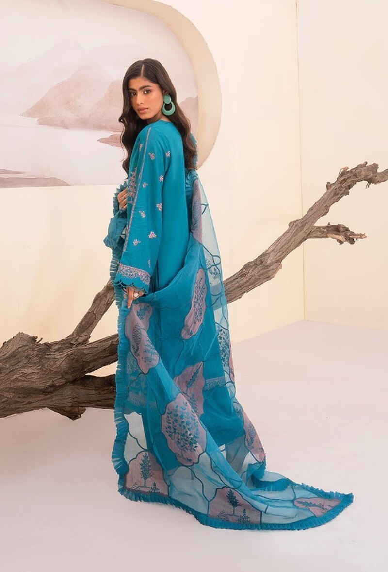 Humdum Al-07 Luxury Lawn 3pc Suit Collection 2024