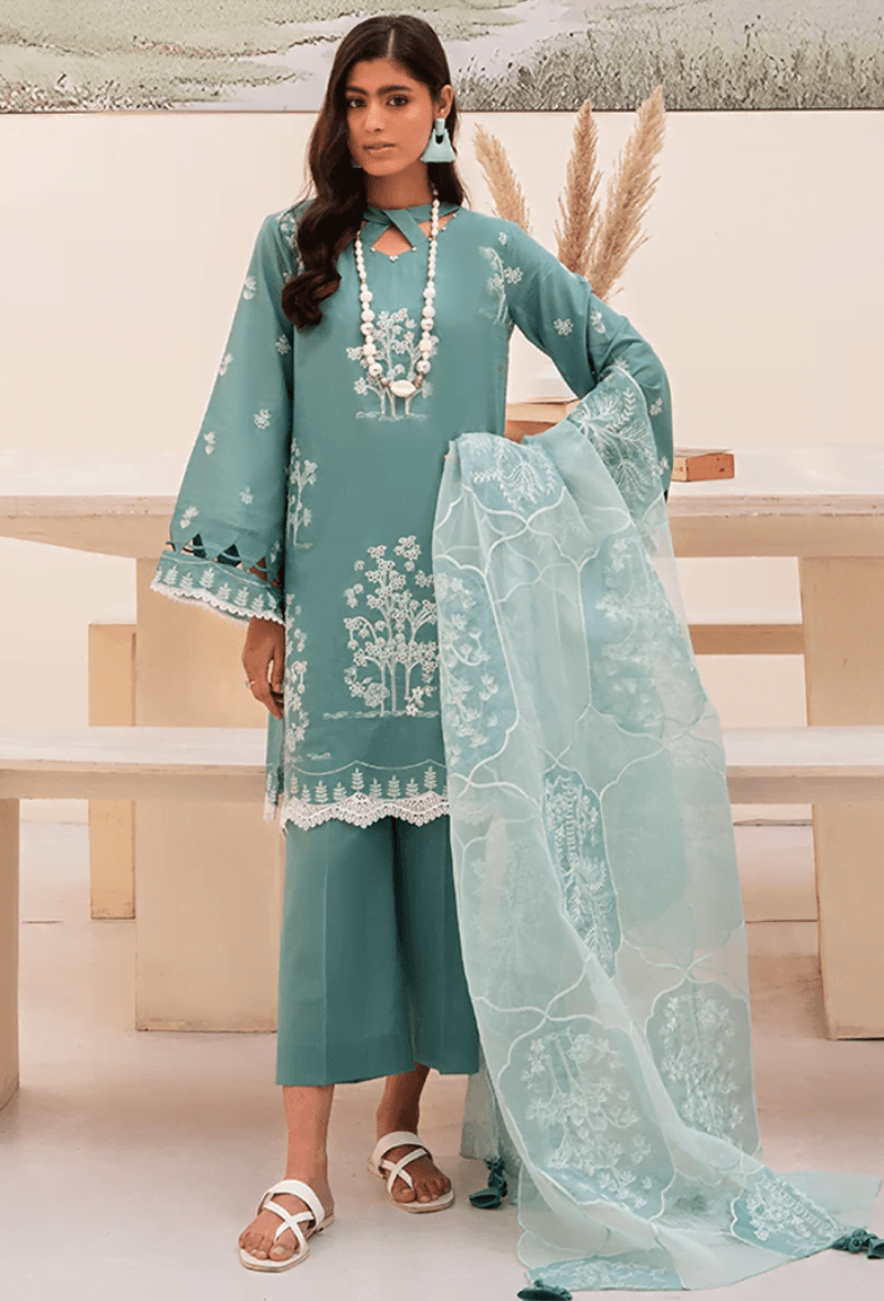 Humdum Al-09 Luxury Lawn 3pc Suit Collection 2024