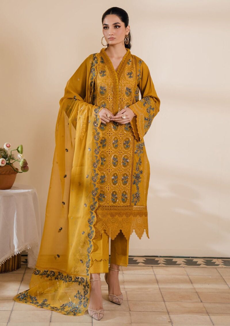 Bin Ilyas Naqsh D 03a Nermine Lawn Collection