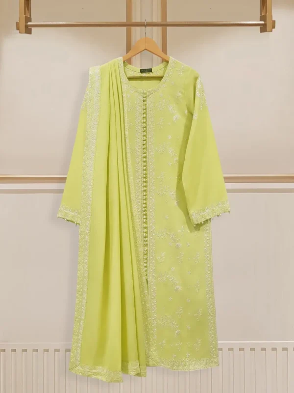 Agha Noor Official S107884 3 Piece- Embroidered Karandi Suit