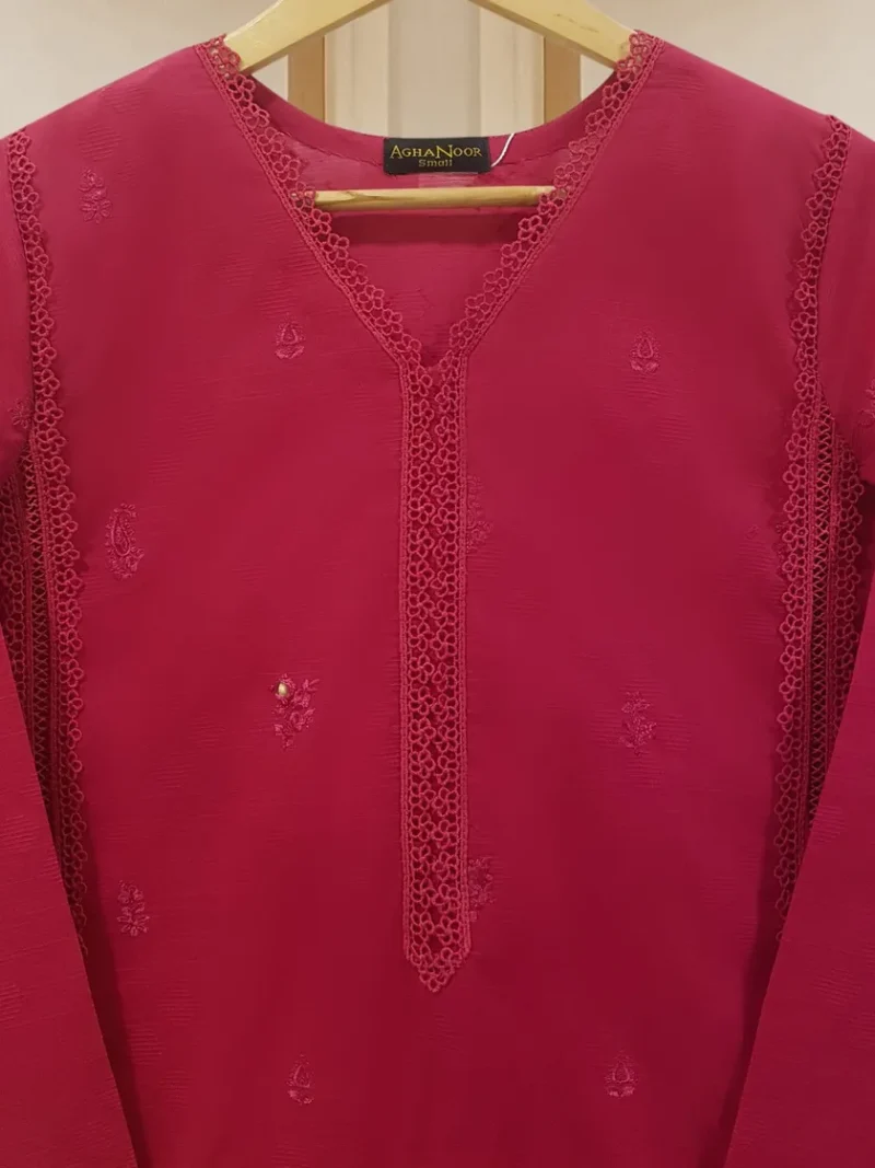 product Agha Noor Official S107726 Fine Jacquard Embroidered Shirt