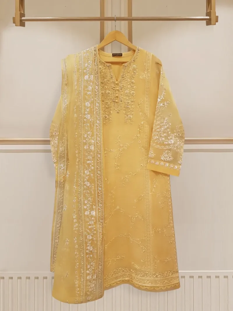 product Agha Noor Official S107825 Two Piece- Pure Cotton Net Shirt With Dupatta