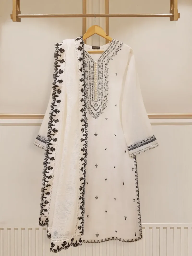 product Agha Noor Official S107837 Two Piece- Pure Cotton Net Shirt With Dupatta