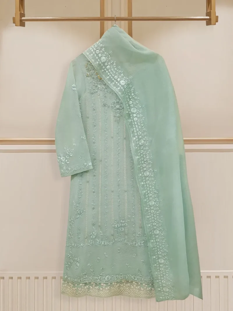 product Agha Noor Official S107770 Two Piece- Pure Cotton Net Shirt With Dupatta