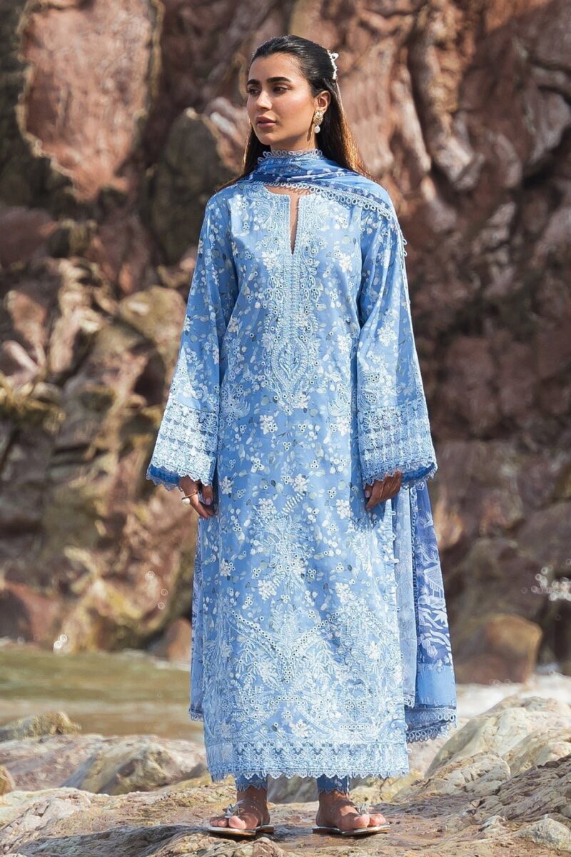 Afrozeh Zale Together Embroidered Lawn 3pc Suit Collection 2024