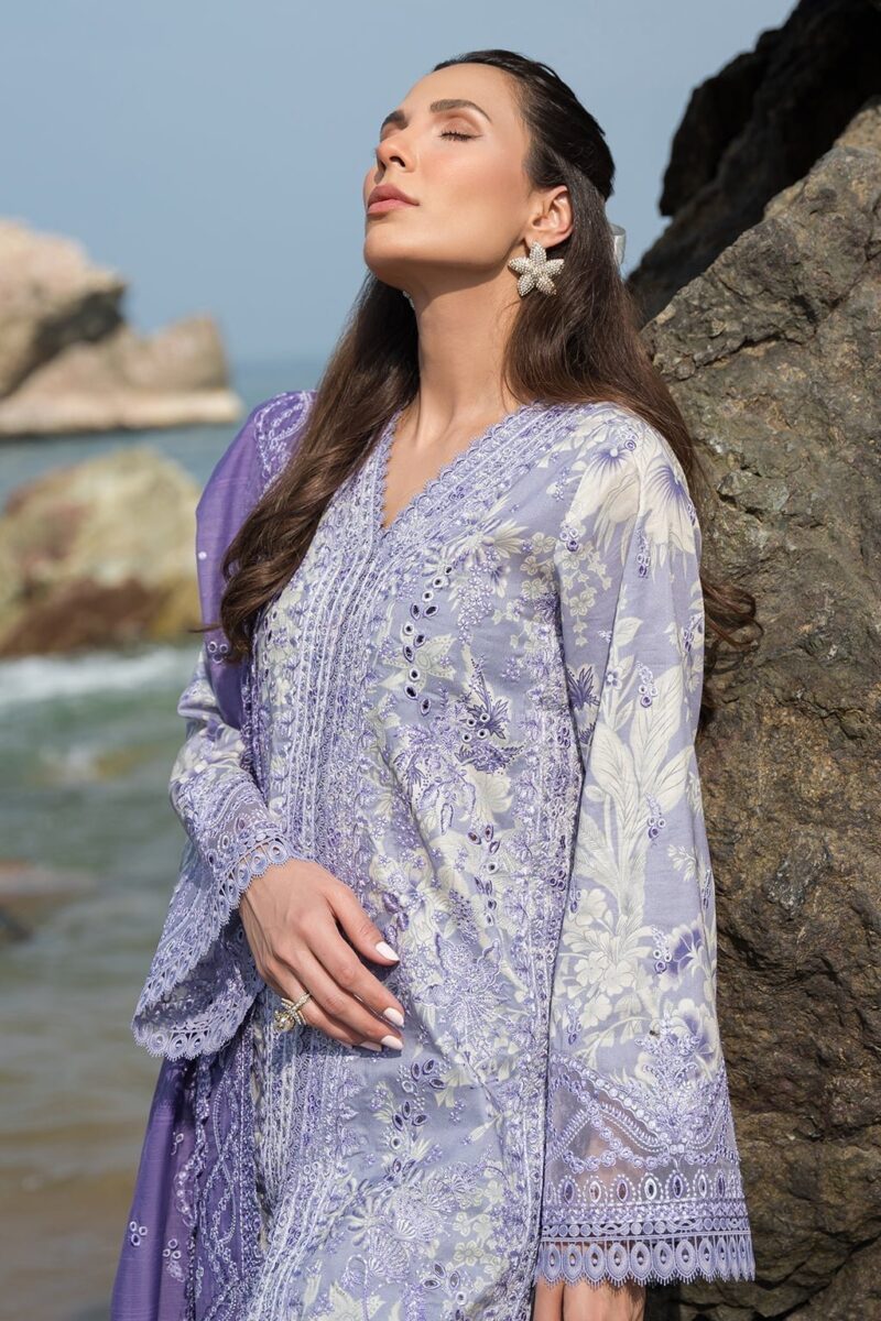 Afrozeh Wisteria Together Embroidered Lawn 3pc Suit Collection 2024