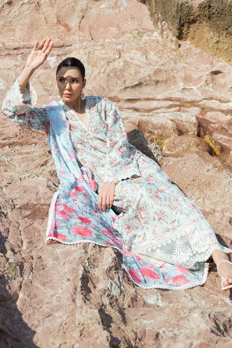 Afrozeh Topaz Together Embroidered Lawn 3pc Suit Collection 2024