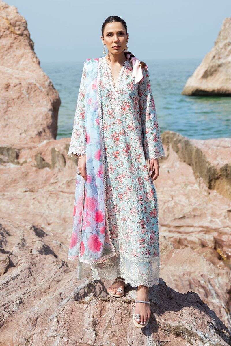 Afrozeh Topaz Together Embroidered Lawn 3pc Suit Collection 2024