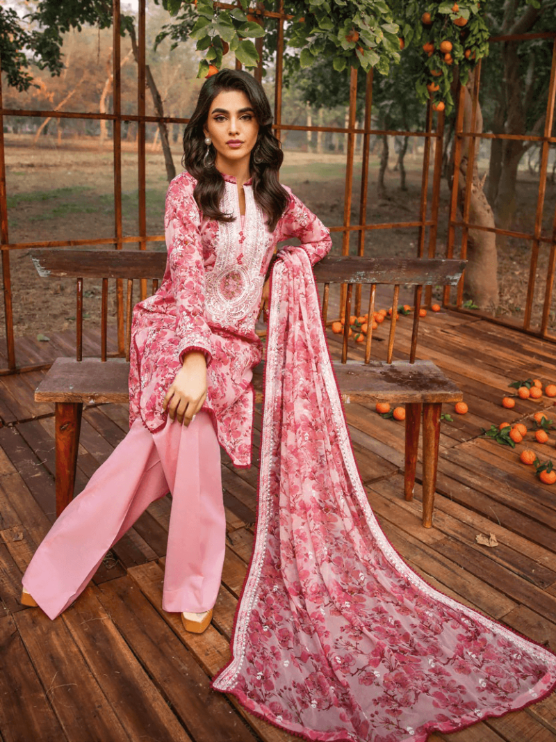 Gul Ahmed Bct-42003 Premium Embroidered Lawn Collection 2024