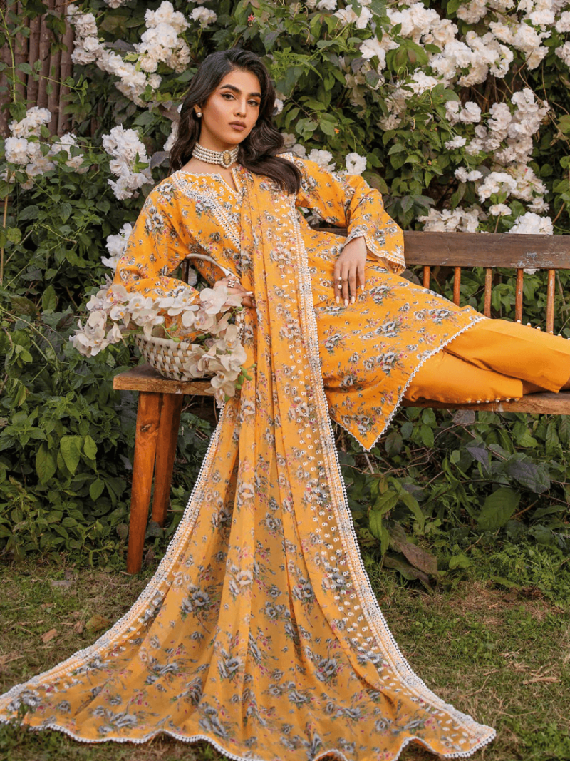 Gul Ahmed Bct-42008 Premium Embroidered Lawn Collection 2024