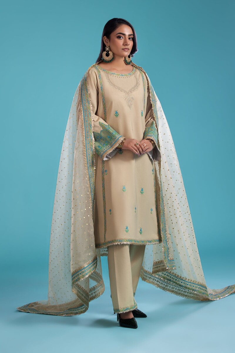 product Charizma 3 Pc Embroidered Lawn Shirt With Organza Dupatta And Trouser Cnp 4 037