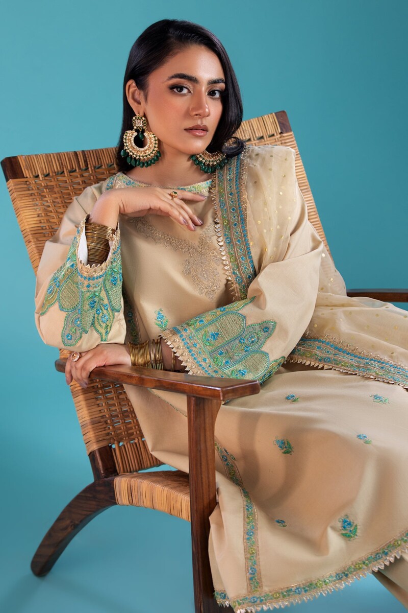 product Charizma 3 Pc Embroidered Lawn Shirt With Organza Dupatta And Trouser Cnp 4 037