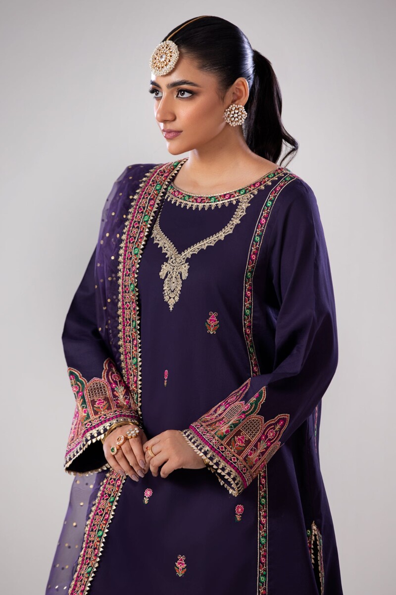 product Charizma 3 Pc Embroidered Lawn Shirt With Organza Dupatta And Trouser Cnp 4 019