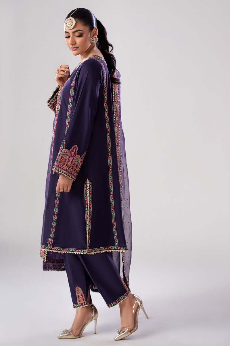 product Charizma 3 Pc Embroidered Lawn Shirt With Organza Dupatta And Trouser Cnp 4 019