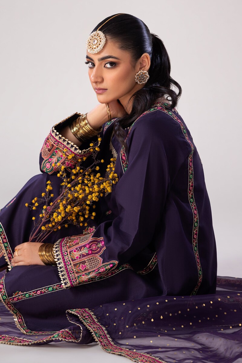 product Charizma 3 Pc Embroidered Lawn Shirt With Organza Dupatta And Trouser Cnp 4 019