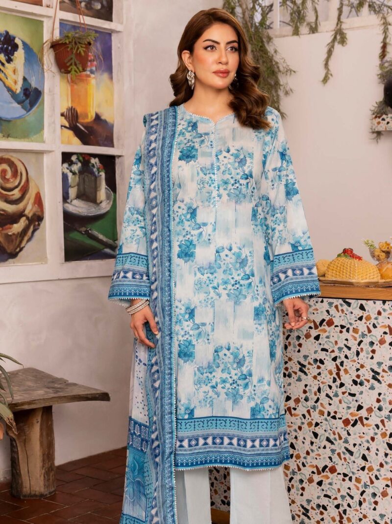 Gul Ahmed Bm-42024 Printed Lawn 3pc Suit Collection 2024