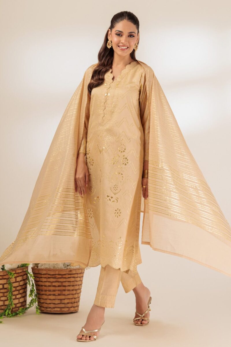 Bonanza Satrangi Beige Viscose 3 Piece Bps5243p19 Festive Pret 2024