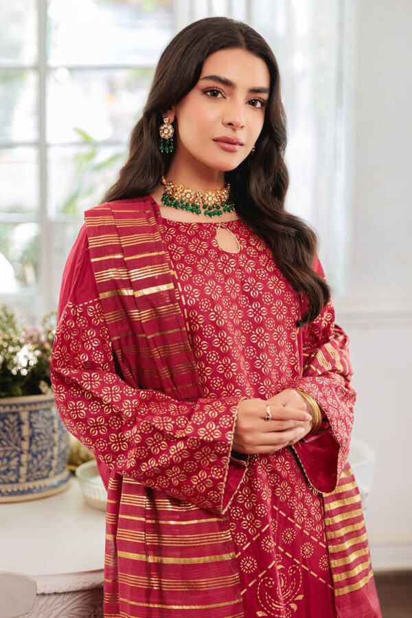 Bonanza Satrangi Red Viscose 3 Piece Bps5243P26 Festive Pret 2024