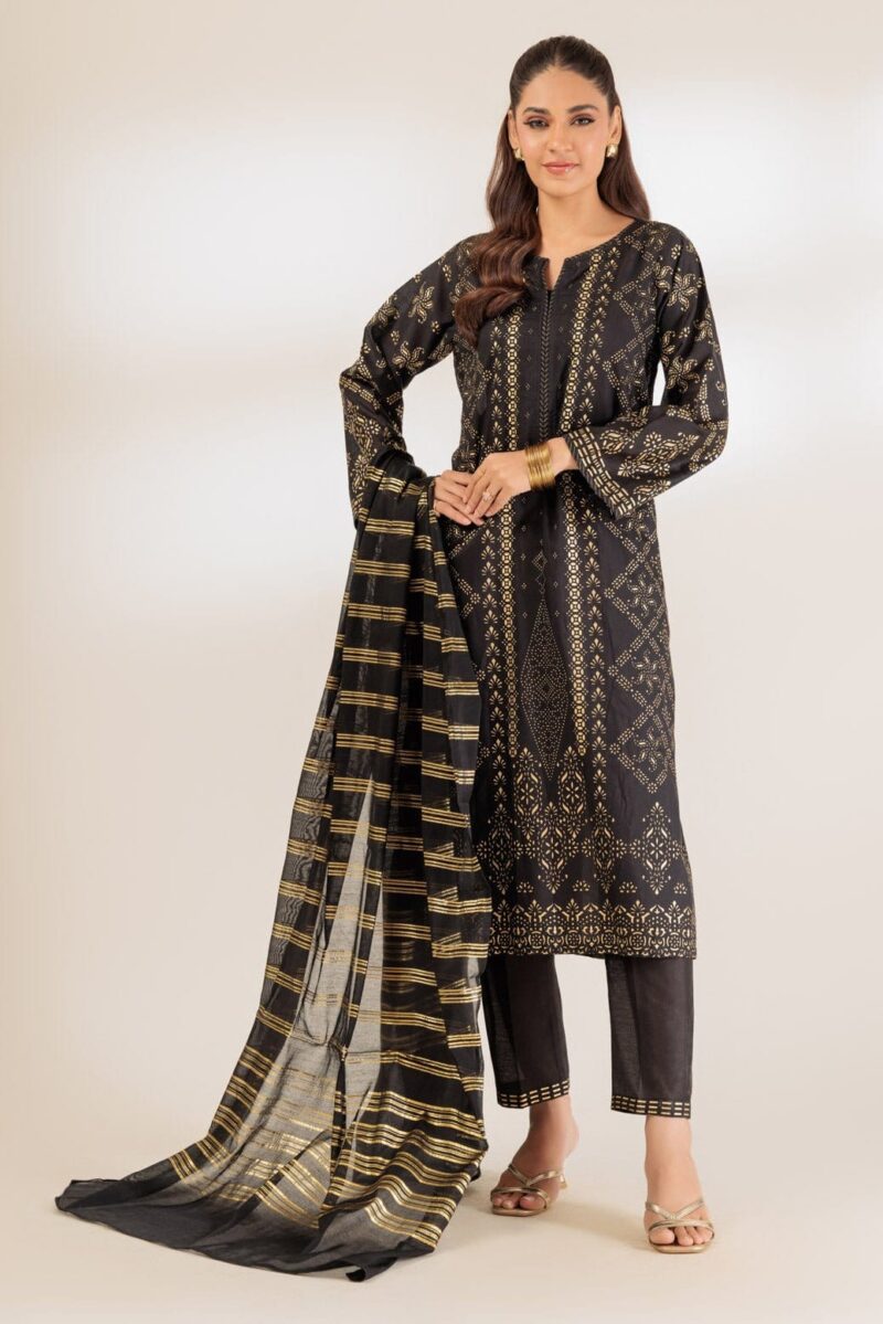 Bonanza Satrangi Black Viscose 3 Piece Bps5243p42 Festive Pret 2024