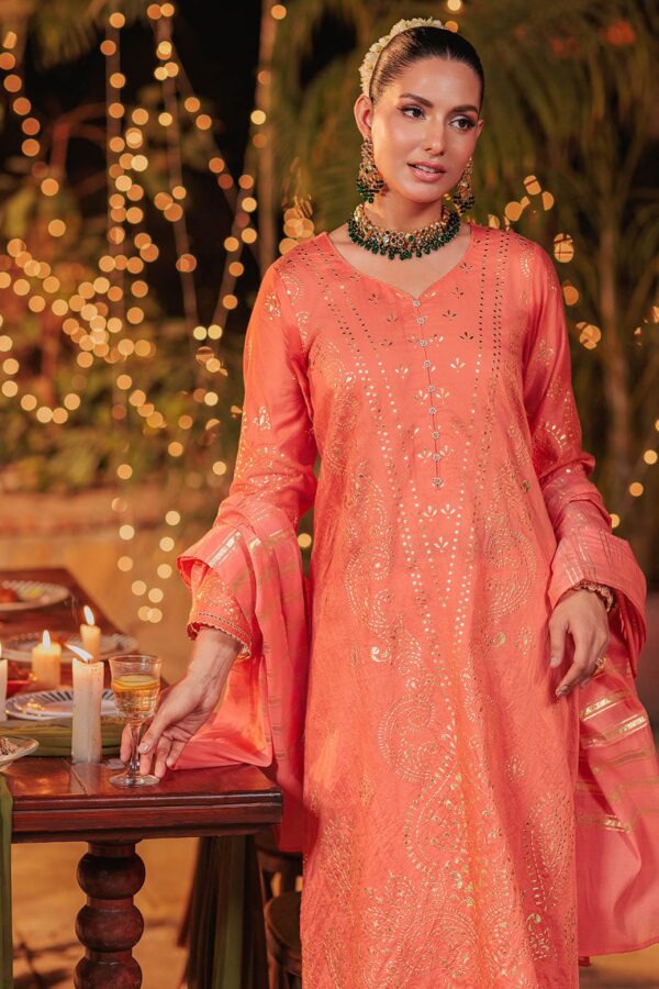 Bonanza Satrangi Orange Viscose 3 Piece Bps5243P43 Festive Pret 2024